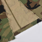 MB FASHION High-Waisted Camo Cargo Midi Skirt with Front Slit 8805LY