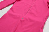 MALYBGG V-Neck Zipper Long Sleeve Bodysuit 8194LY