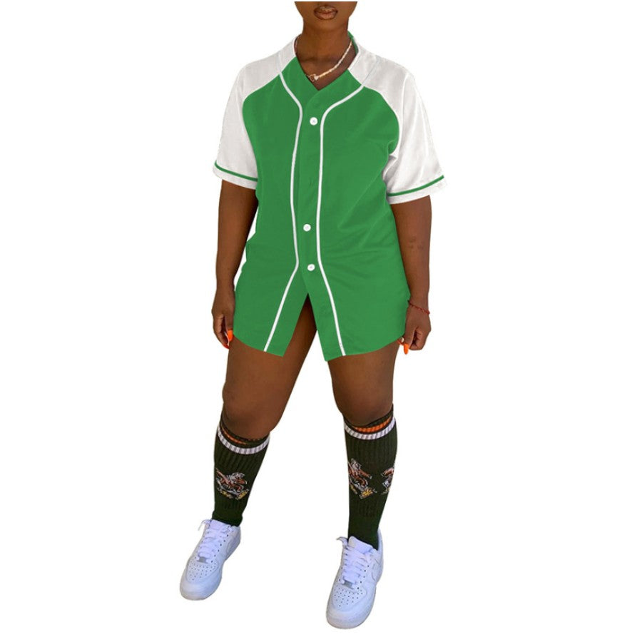 MB FASHION Sporty Raglan Baseball Jersey Dress with Piping 6503T | MB Fashion Wholesale MB FASHION Sporty Raglan Baseball Jersey Dress with Piping 6503T | MB Fashion Wholesale