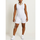 MB FASHION ZIP UP BODYCON ROMPER JUMPSUIT 2785LY