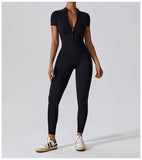 MALYBGG Zip-Front Yoga Bodysuit for Active Wear 8305LY
