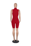 MB FASHION ZIP UP BODYCON ROMPER JUMPSUIT 2785LY