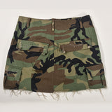 MB FASHION Distressed High-Waist Camo Camouflage Mini Skirt 9190LY