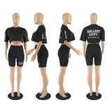 MB FASHION PRINTED CROP TOP AND SHORTS 2 PCS SET 8196LY