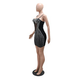 MALYBGG Sheer Perspective Bodycon Sleeveless Dress 901070LY