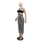 MALYBGG Stylish Sequin Strappy High Slit Dress 901003LY