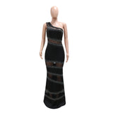 MALYBGG Sleeveless One-Shoulder Bodycon Dress for Women 901116LY