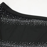 MALYBGG Sleeveless One-Shoulder Bodycon Dress for Women 901116LY