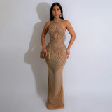 MALYBGG Bodycon Rhinestone-Embellished Evening Gown for Parties 900985LY