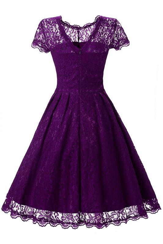 MB FASHION Vintage Lace Fit-and-Flare Dress with Cap Sleeves 1523 | MB Fashion Wholesale MB FASHION Vintage Lace Fit-and-Flare Dress with Cap Sleeves 1523 | MB Fashion Wholesale