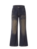MALYBGG Embracing Timeless Style with Straight-Leg Wide-Leg Denim Pants 3836LY