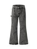 MALYBGG Styling High-Street American Vintage Wide-Leg Work Jeans 3837LY