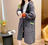 MALYBGG Unleashing Style in a Well-Designed Hooded Knit Cardigan 8021LY