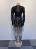 MALYBGG Long Sleeve Bodysuit with Rhinestone 2900LY