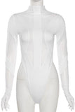 MB FASHION WHITE ROMPER WITH GOLVES 4779R