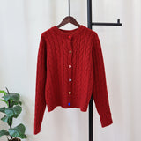 MALYBGG Twisted Cable Knit Sweater Coat 016LY