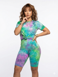 Every Fashion Tie-Dye Two-Piece Short Set