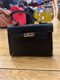Every Fashion Mini Luxe Top Handle Satchel with Gold-Tone Lock 7629
