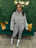 MB FASHION Fleece Pullover and High-Waist Leggings Set 4069