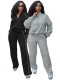 MB FASHION Half-Zip Relaxed Fit Lounge Set 5051
