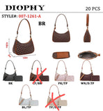 EVERY FASHION Hobo Shoulder Bag with Matching Wallet 007-1261A