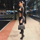 MB FASHION Long Sleeve Sheer Panel Cutout Jumpsuit 341