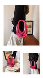 EVERY FASHION Sculptural Metallic Handbag with Chain Strap