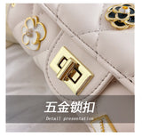 Every Fashion Quilted Mini Shoulder Bag with Decorative Charms