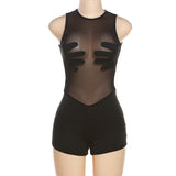 MB FASHION HANDS ON ME MESH ROMPER 0147LY