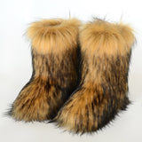MB FASHION Short Faux Fur Winter Boots