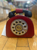 EVERY FASHION Vintage Telephone Handbag with Rotary Dial Design