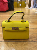 Every Fashion Mini Luxe Top Handle Satchel with Gold-Tone Lock 7629