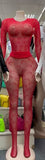 MB FASHION Long Sleeve Mesh Top & Matching Tights Set 0812