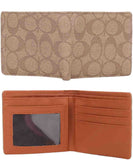 EVERY FASHION Signature Pattern Bifold Wallet with ID Window FT-1028