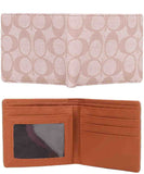 EVERY FASHION Signature Pattern Bifold Wallet with ID Window FT-1028