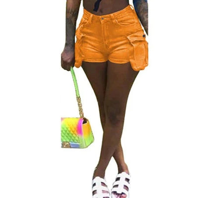 MB FASHION High-Waist Utility Shorts with Flap Pocket Detail 1763 LAST XXL SIZE RUN S