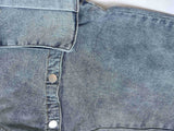 MB FASHION High-Waisted Detachable Cargo Overlay Jeans 8007LY