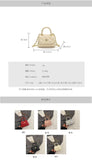 Every Fashion Mini Quilted Top Handle Bag with Chain Strap
