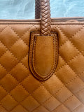 EVERY FASHION Quilted Structured Tote Bag with Studded Detailing and Matching Wallet XC-6864W