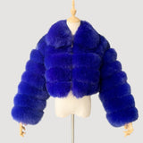 MB FASHION FAUX FOX FUR JACKET WITH HOODIE 2010R S ONLY