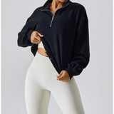 MB FASHION ZIP UP PULL-OVER ACTIVE WEAR TOP 6464LY