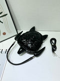 EVERY FASHION Turtle Shaped Handbag - Novelty Embossed Turtle Purse with Structured Shell Design
