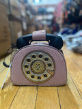 EVERY FASHION Vintage Telephone Handbag with Rotary Dial Design