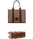 EVERY FASHION Structured Tote Bag with Matching Zip-Around Wallet FT-9145W