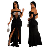 MB FASHION MESH MAXI DRESS MB900700 PRE-ORDER