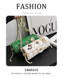 Every Fashion Quilted Mini Shoulder Bag with Decorative Charms