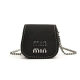 Every Fashion Mini Flap Crossbody Bag with Chain Strap and Logo Detail
