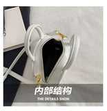 Every Fashion Mini Patent Dome Handbag with Top Handles and Crossbody Strap
