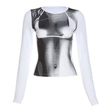 MB FASHION 3D PRINTED TOP 5882LY