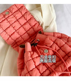 EVERY FASHION Quilted Puffer Backpack with Flap Closure